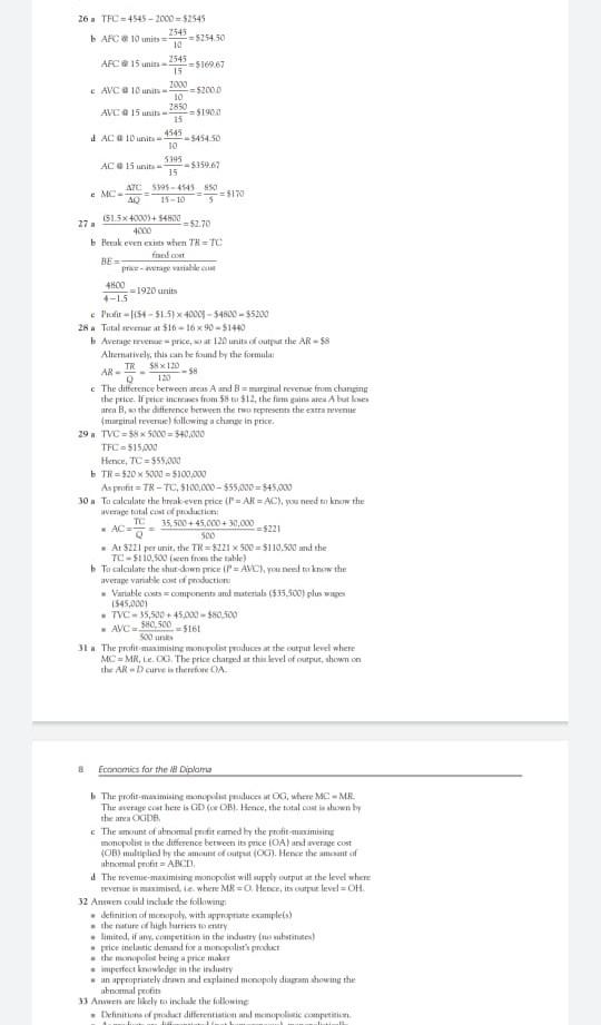 Solved 26 TFC-4545-2000 52545 2545 ARC 10 mit =5254.50 10 | Chegg.com