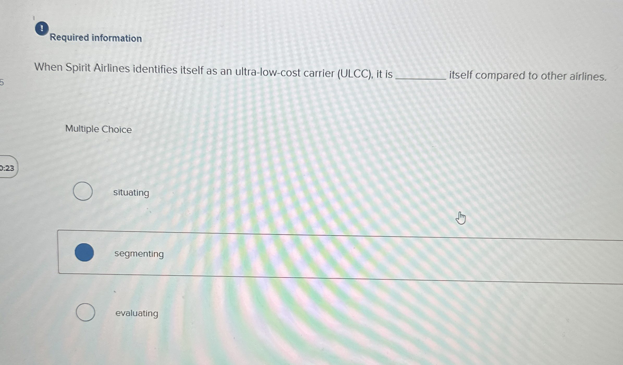 Solved (Required informationWhen Spirit Airlines identifies