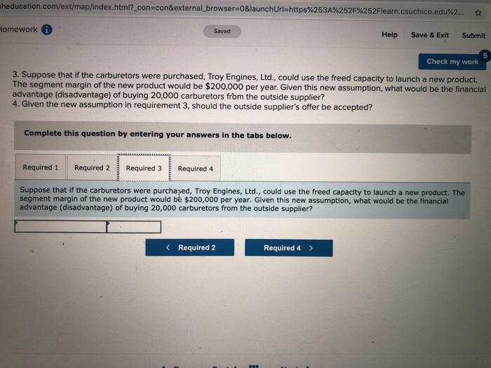 Solved Omework Saved Help Save & Exit Submit Check My Work | Chegg.com