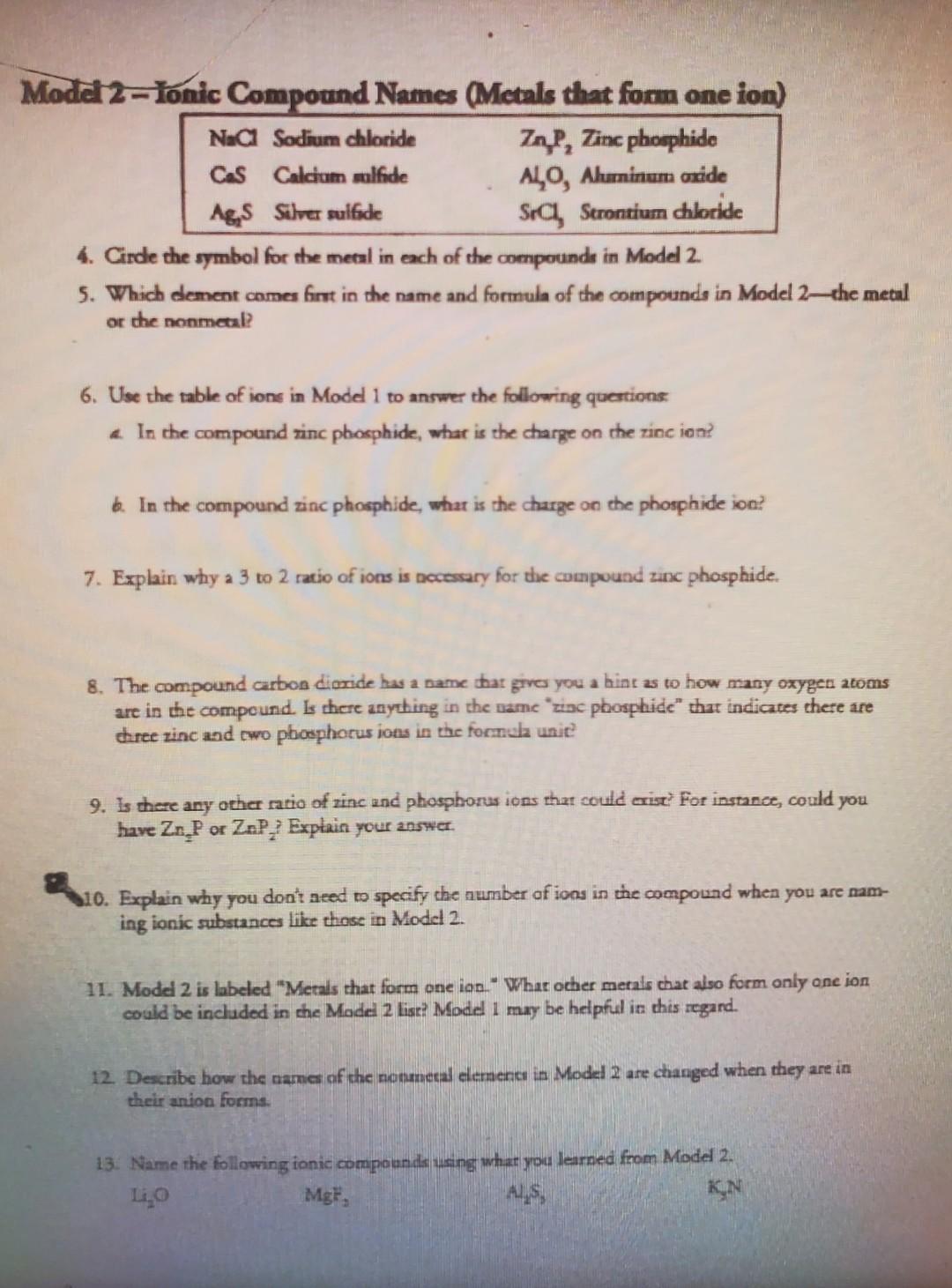 Solved Naming Ionic Compounds What are the structural unles | Chegg.com, image size:1080x1461