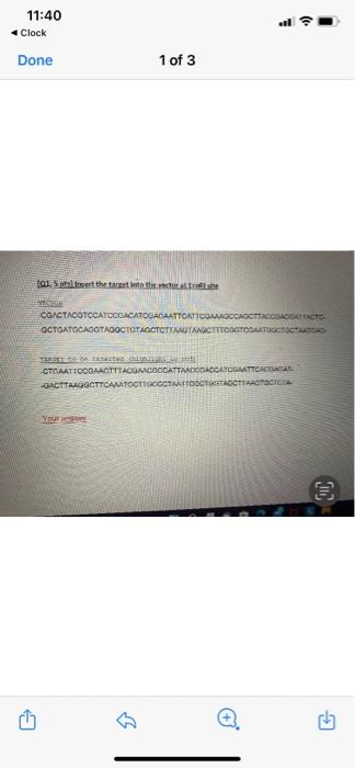 11:40 Clock Done 1 of 3 tancoset Your actineYous | Chegg.com