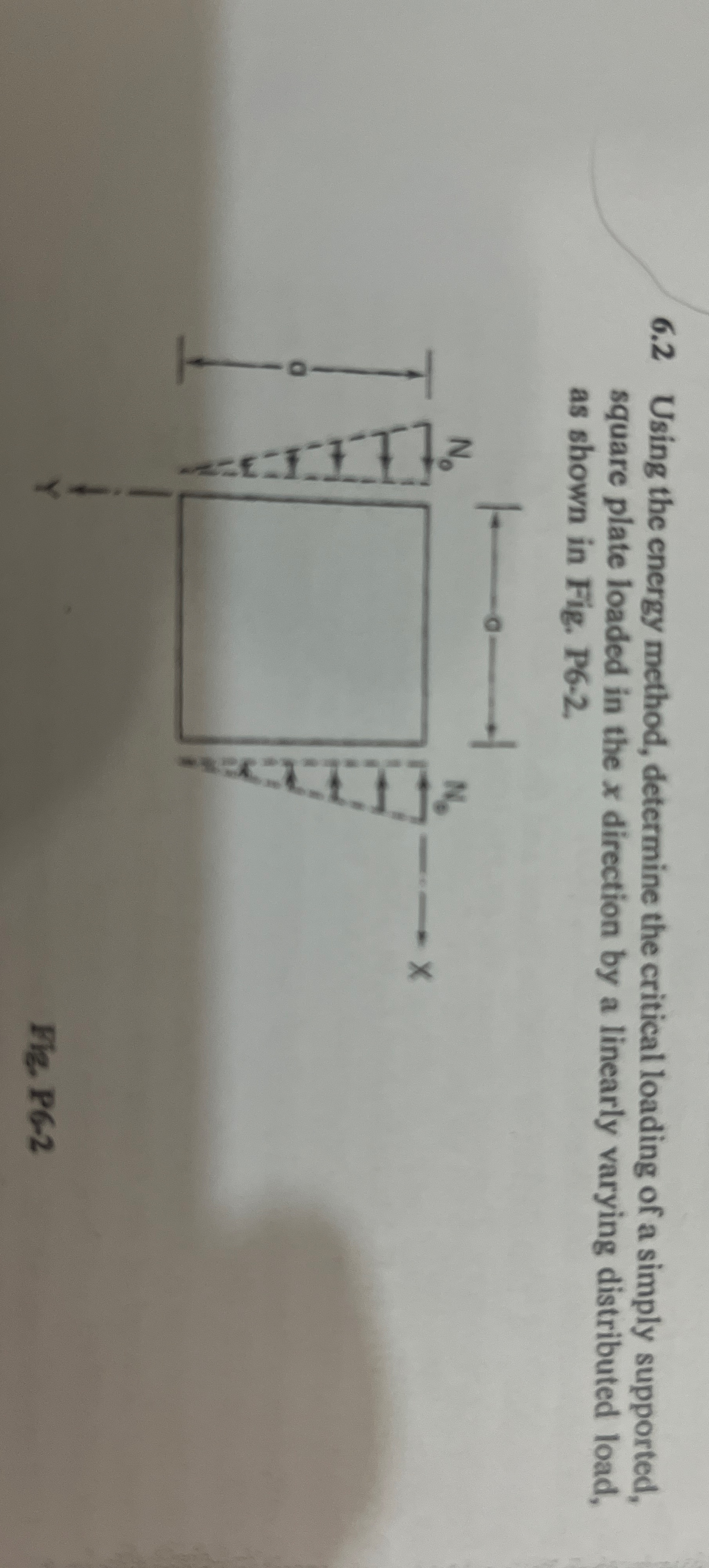 Solved 6.2 ﻿Using the energy method, determine the critical | Chegg.com