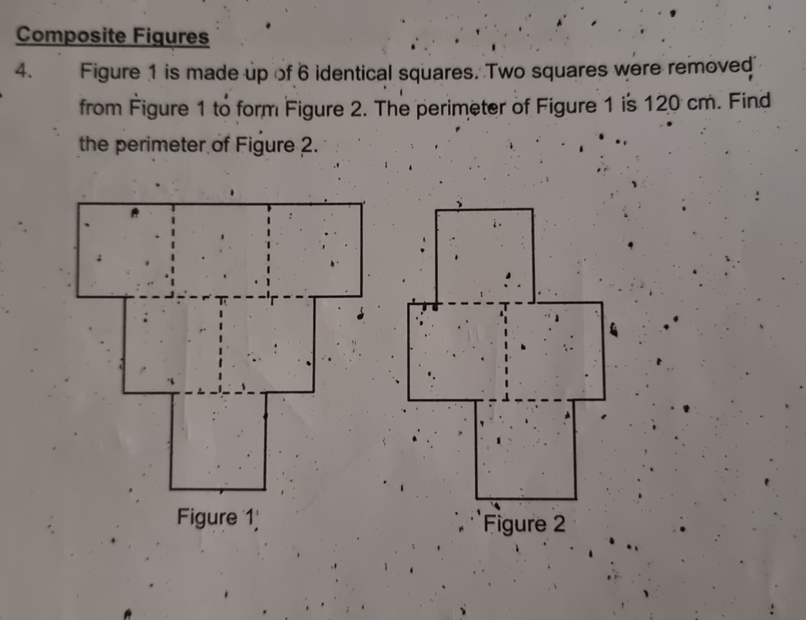 Solved Composite Figures.Figure 1 ﻿is made up of 6 | Chegg.com