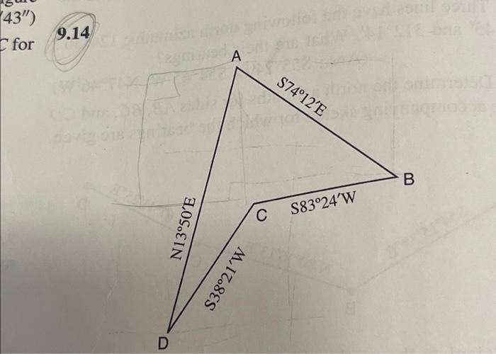 Solved For problem 9.14, compute all of the interior angles | Chegg.com