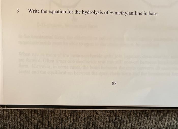 Solved Write the equation for the hydrolysis of | Chegg.com
