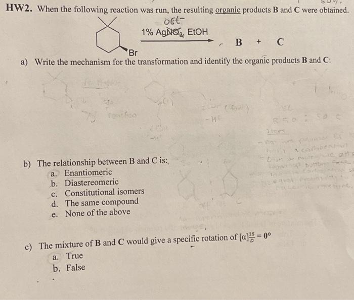 Solved In Sn1 mechanism, when you are asked to write the | Chegg.com