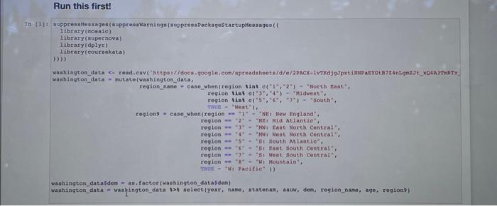 Solved Introduction to the data frame Today wo will be using | Chegg.com