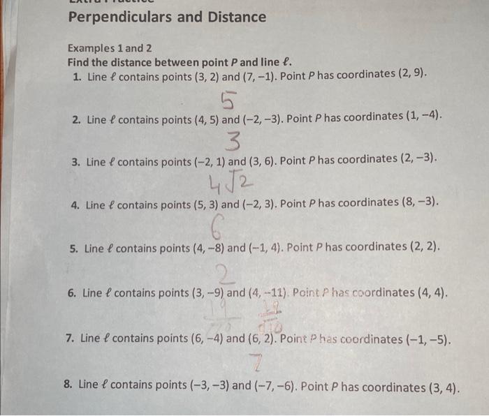 Solved Examples 1 And 2 Find The Distance Between Point P