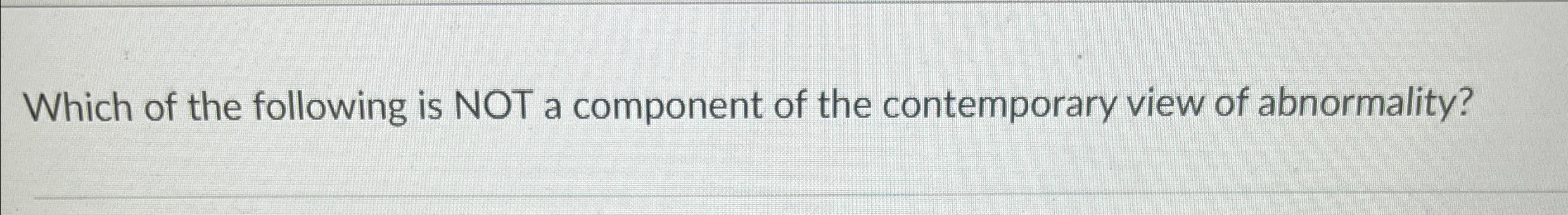 Solved Which of the following is NOT a component of the | Chegg.com