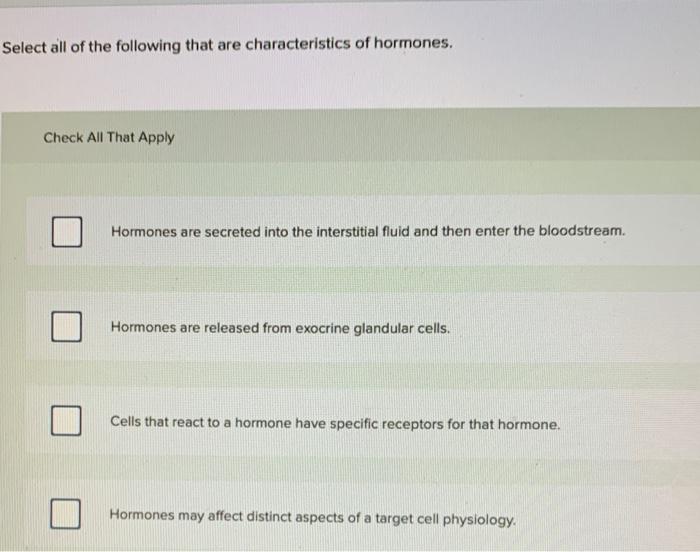 Solved Select all of the following that are characteristics | Chegg.com