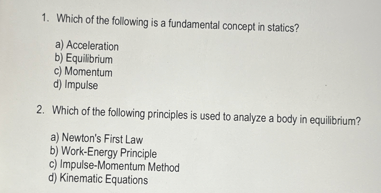 Solved Which of the following is a fundamental concept in | Chegg.com
