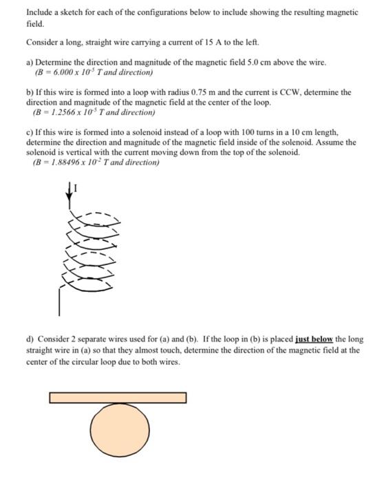 Solved Include a sketch for each of the configurations below | Chegg.com