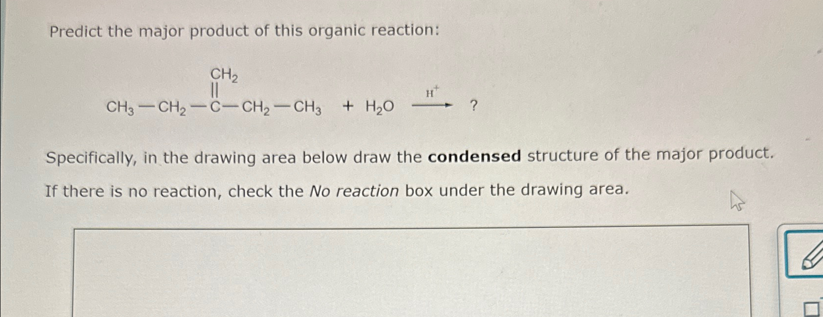 Solved Predict the major product of this organic | Chegg.com