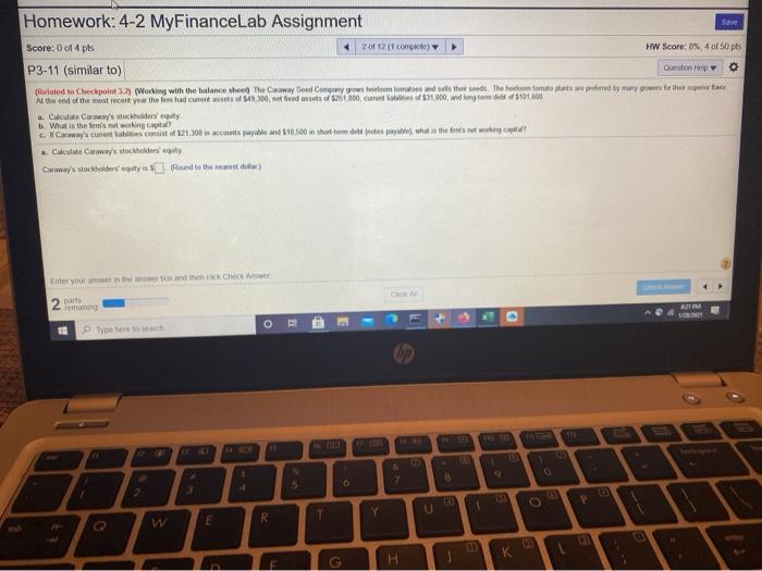 Solved Homework: 4-2 MyFinanceLab Assignment Score: 0 of 4 | Chegg.com