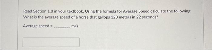 Solved Read Section 1.8 in your textbook. Using the formula | Chegg.com