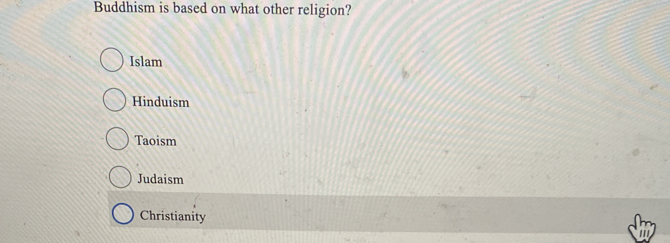 Solved Buddhism is based on what other