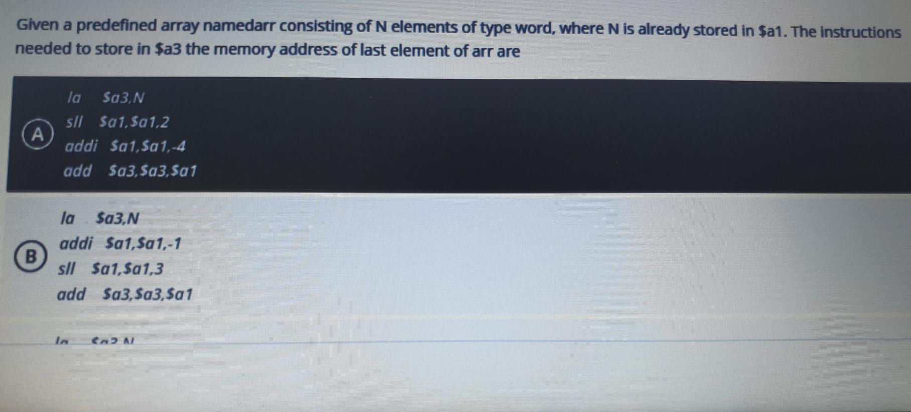 Solved Given a predefined array namedarr consisting of N | Chegg.com