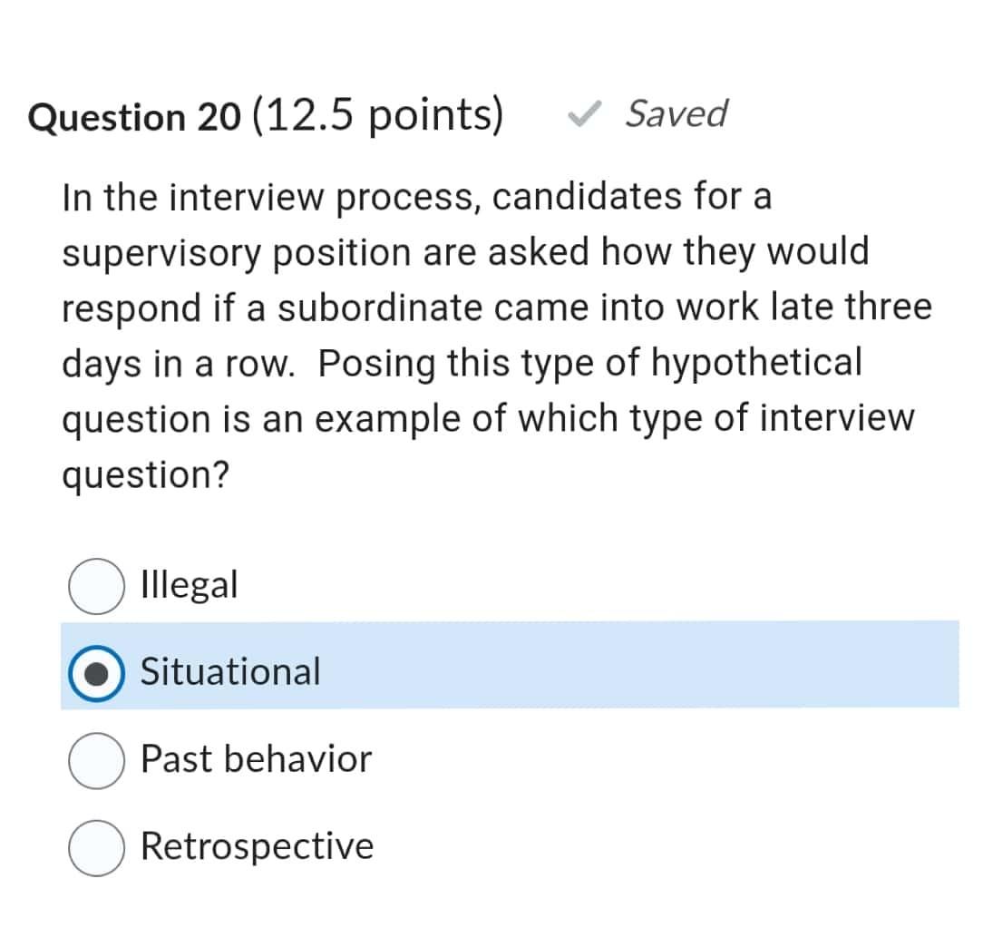 Solved The Process Of Structuring The Employment Interview Chegg Solved The Process Of Structuring The Employment Interview Chegg