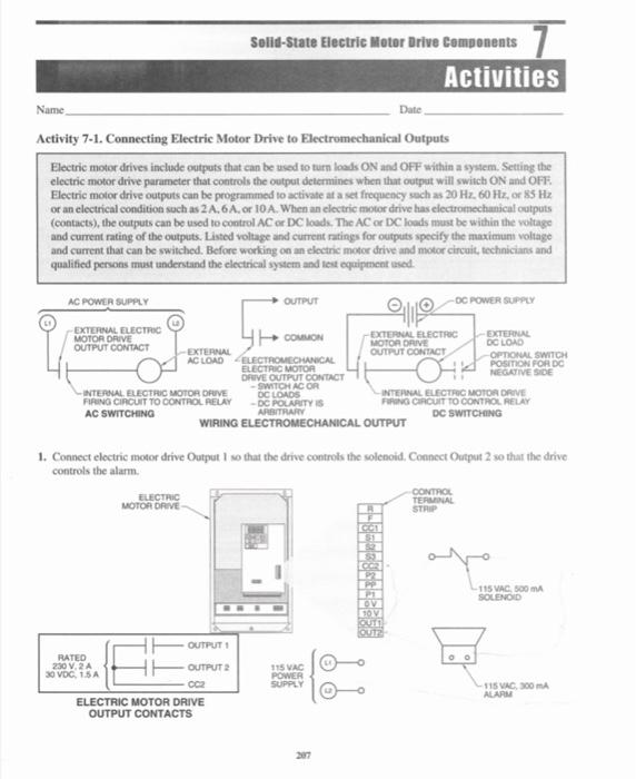 Solved SolidState Electric Motor Drive Components