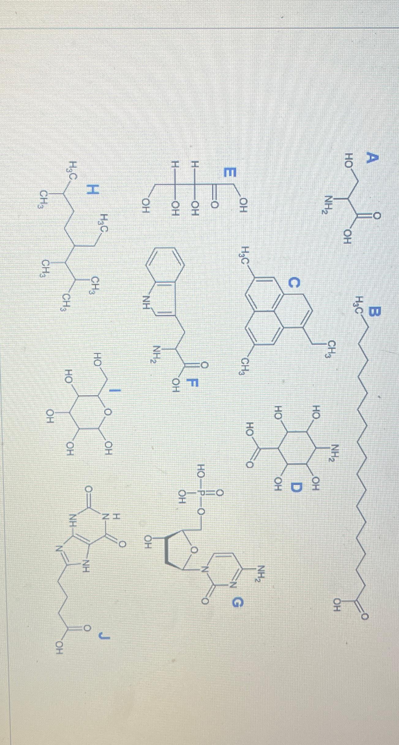 Solved Select all of the molecules in the above image that | Chegg.com