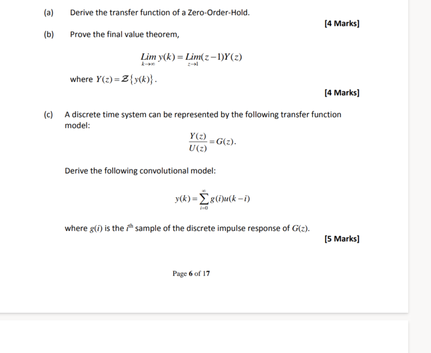 Solved (a) ﻿Derive the transfer function of a | Chegg.com