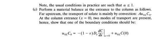 Solved Note, the usual conditions in practice are such that | Chegg.com