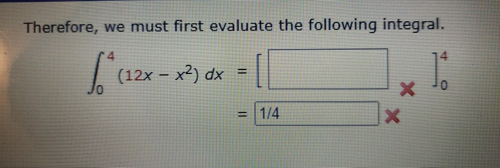 Solved Therefore, we must first evaluate the following | Chegg.com