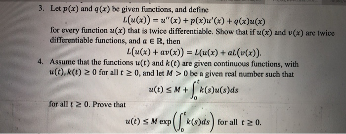 Solved Partial Differential Equation Problemhint For Q3 Chegg Com