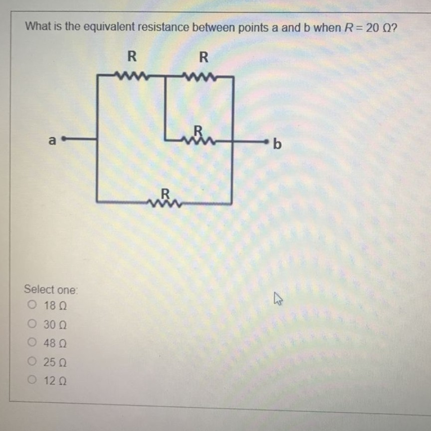 Solved What is the equivalent resistance between points a | Chegg.com