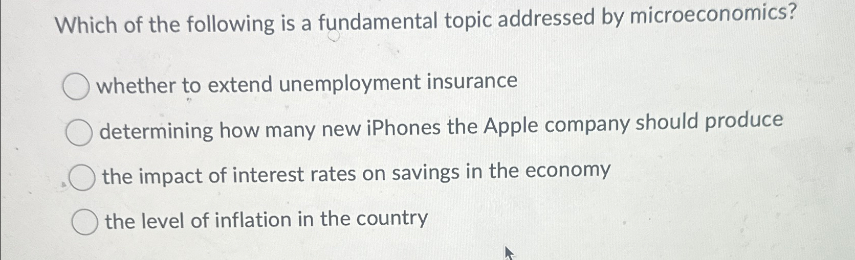 Solved Which of the following is a fundamental topic | Chegg.com