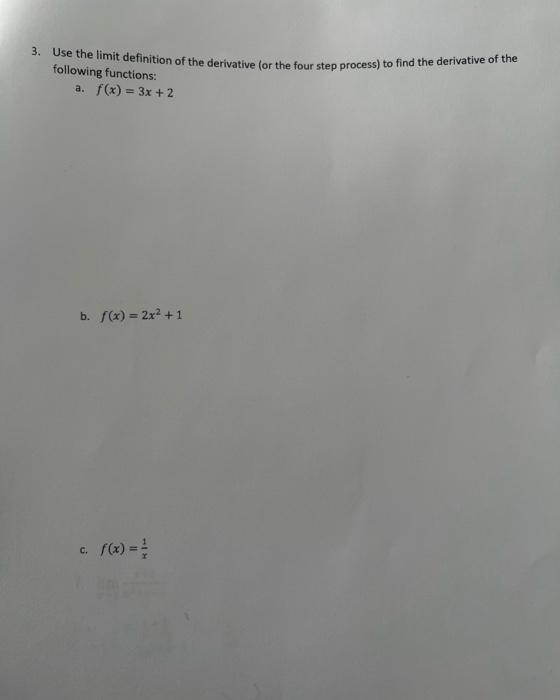Solved y=3x6+4x2+?5 y=3x+x1+x23 y=x3+5x?2x2+6 y=x(x+5)3. Use | Chegg.com