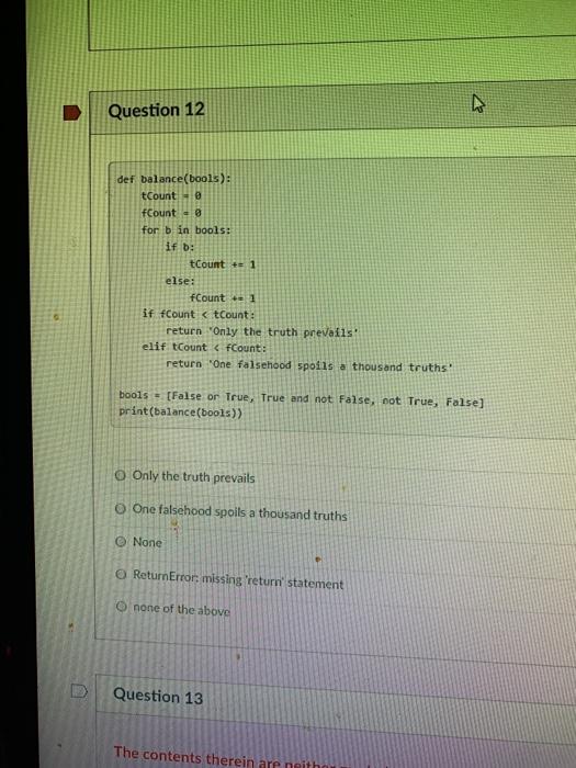 Solved Question 10 d = ('zero': 0, "one": 1, "two: 2} for i | Chegg.com