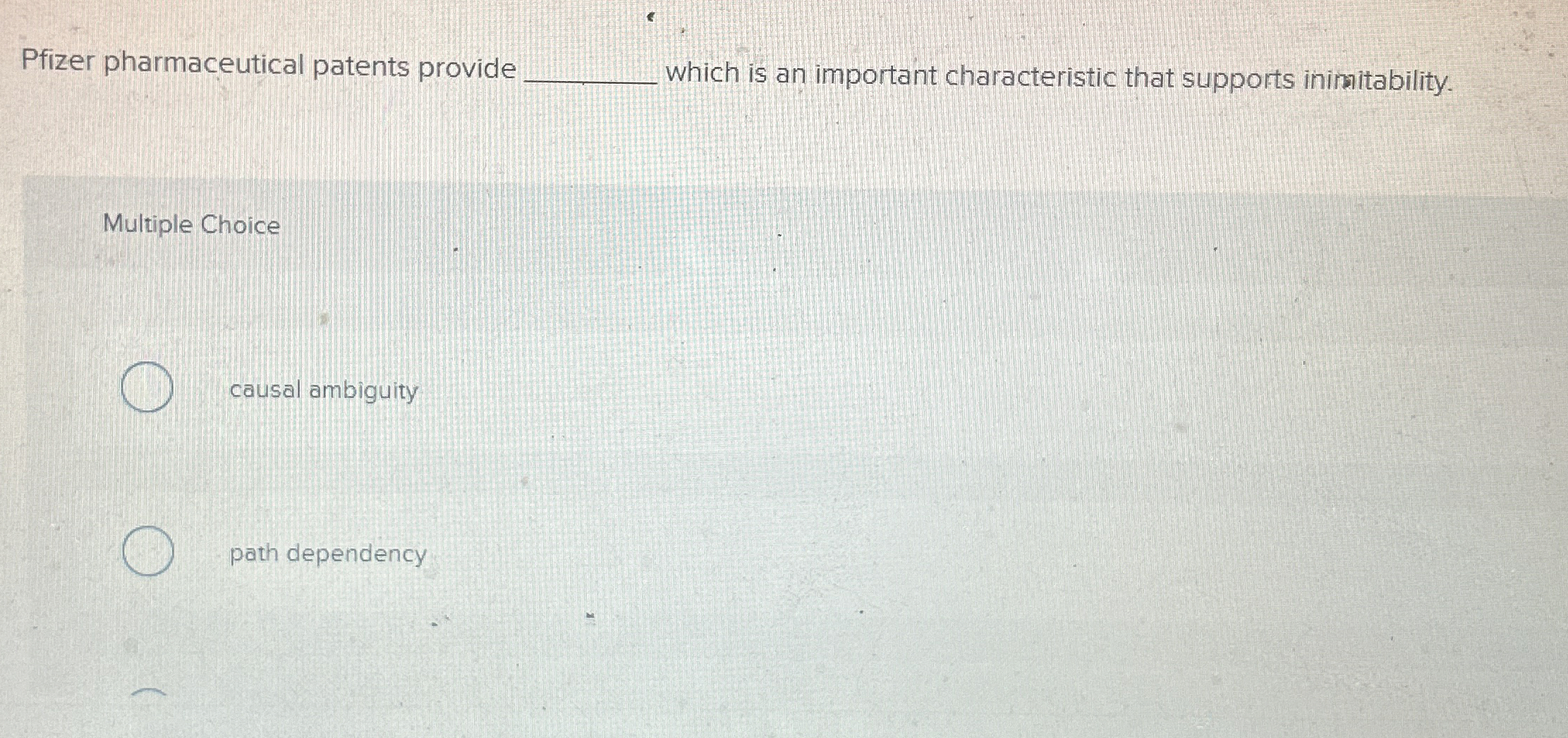 Solved Pfizer pharmaceutical patents provide which is an | Chegg.com