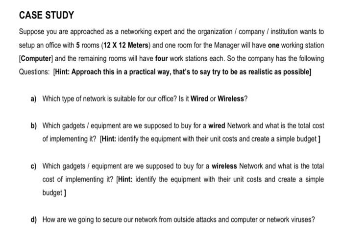 case study networking and j.r answers