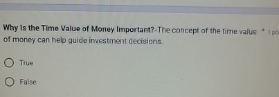 Solved Why Is the Time Value of Money Important?-The concept | Chegg.com
