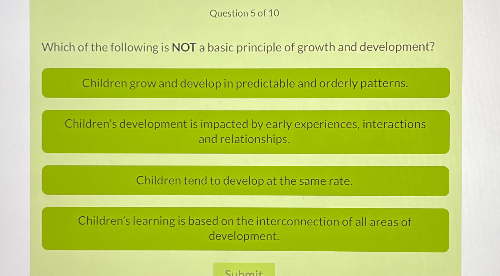 Solved Question 5 ﻿of 10Which of the following is NOT a | Chegg.com