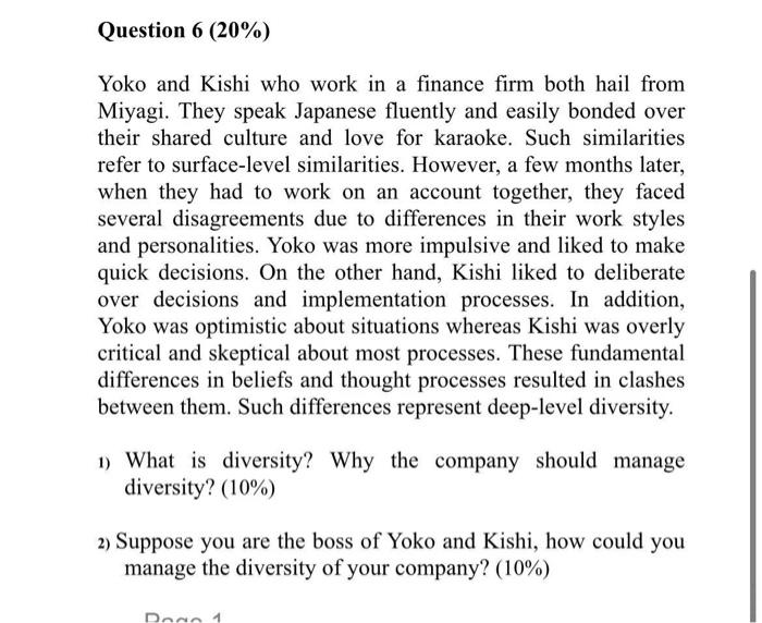 Yoko and Kishi who work in a finance firm both hail from Miyagi. They speak Japanese fluently and easily bonded over their sh