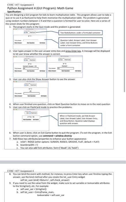 python math assignment