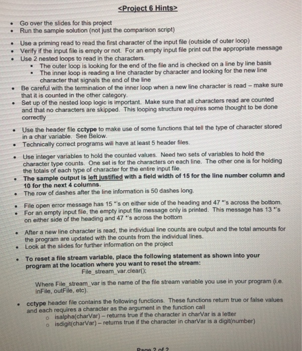 For this project, you will write a complete C++ | Chegg.com