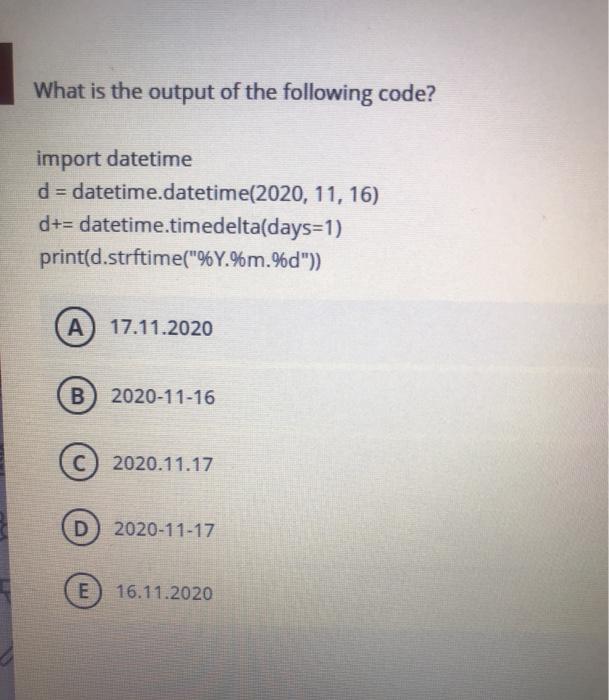 solved-what-is-the-output-of-the-following-code-import-chegg