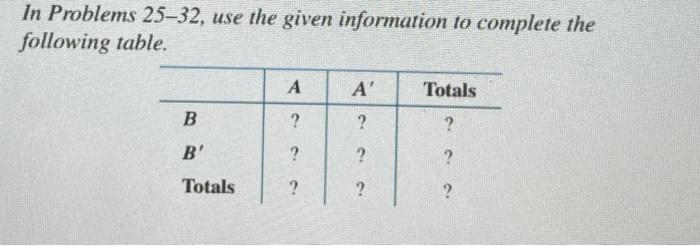 Solved In Problems 25–32, Use The Given Information To | Chegg.com