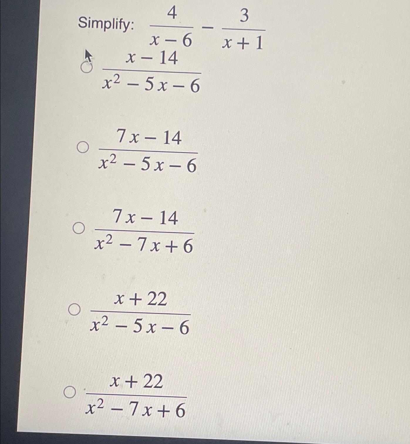 solved-simplify-4x-6-3x-1-chegg