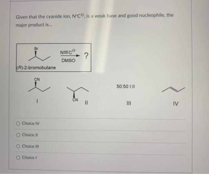 Solved Given That The Cyanide Ion N C Is A Weak Base An Chegg Com