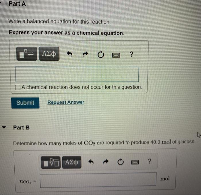 Solved Plants convert carbon dioxide and water to glucose
