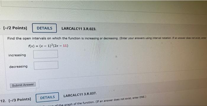Solved Find the open intervals on which the function is | Chegg.com