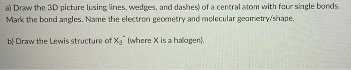 Solved a) Draw the 3D picture (using lines, wedges, and | Chegg.com