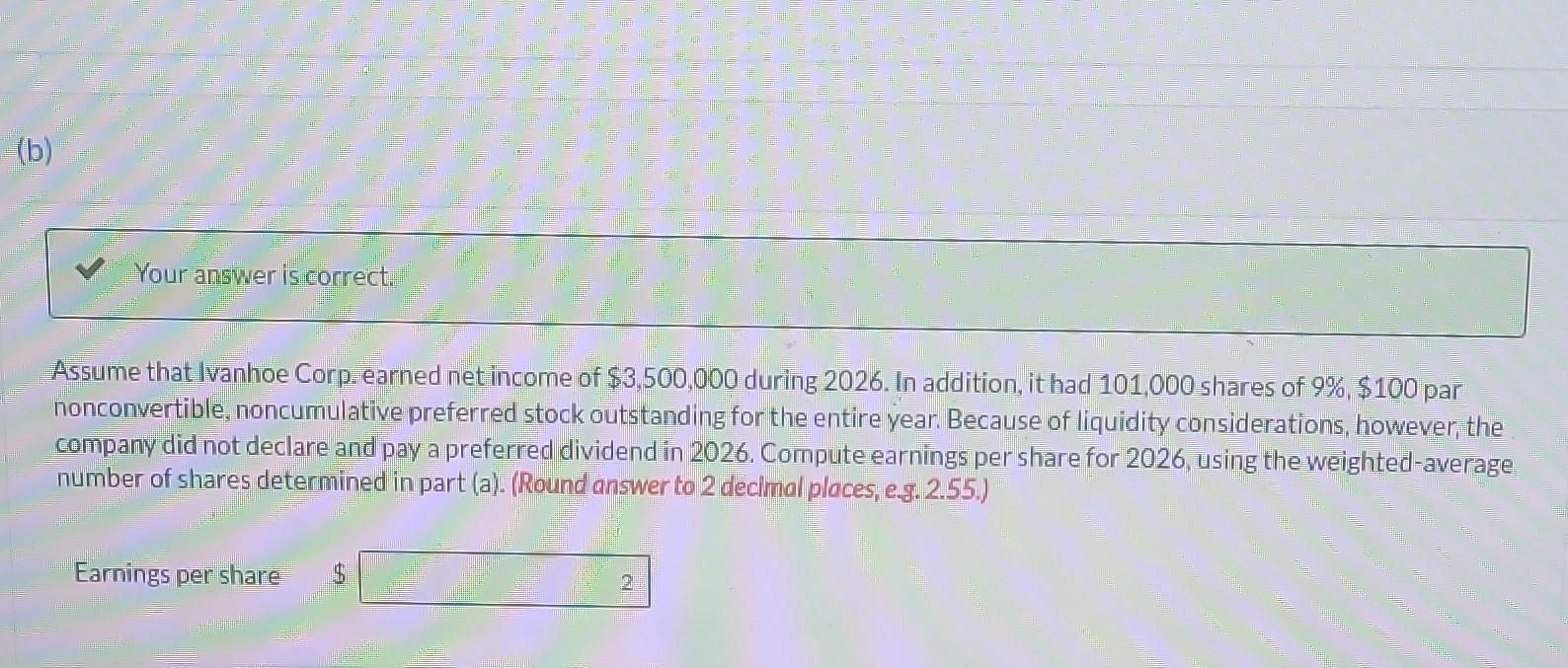 Solved On January 1, 2026, Ivanhoe Corp. had 480,000 shares