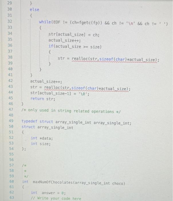 Solved The current selected programming language is C. We | Chegg.com