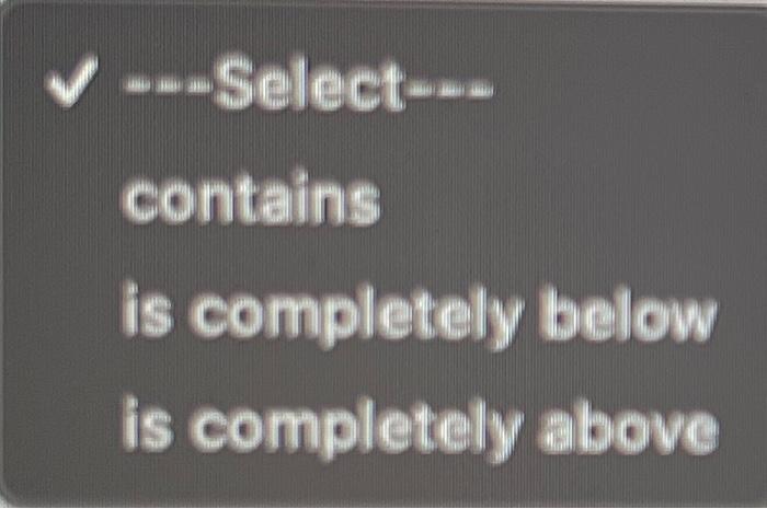 Solved Below are the options for the blanks with 