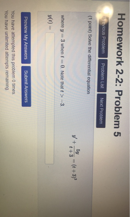 Solved Homework 2-2: Problem 5 Previous Problem Problem List | Chegg.com